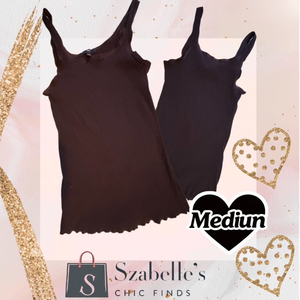 Purple Ribbed Tank Top - Women's Medium